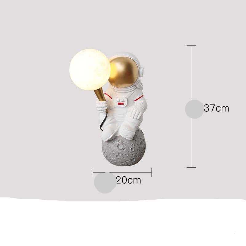Creative Astronaut Table Lamp for Boys' Bedroom Decor