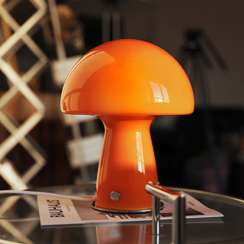 Mushroom Table Lamp – Nordic Bauhaus Glass Designer Lamp for Elegant Interiors