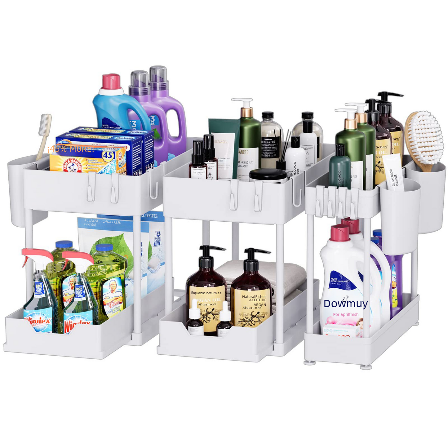 Under-Sink Storage Organizer for Bathroom – Space-Saving Multi-Layer Storage Rack