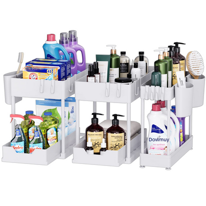 Under-Sink Storage Organizer for Bathroom – Space-Saving Multi-Layer Storage Rack