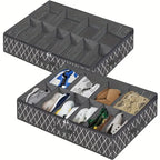 Under Bed Shoe Storage Organizer – Foldable Shoe Storage Container for Up to 24 Pairs