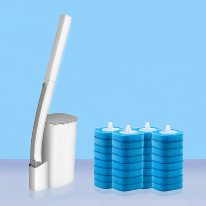Disposable Toilet Brush Set with Replacement Heads – Hygienic Bathroom Cleaning System