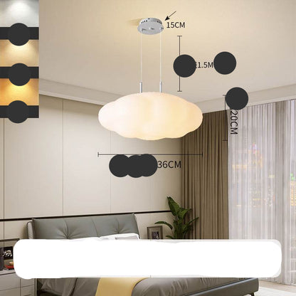 Modern LED Chandelier – Creative Ceiling Light with 3-Color Dimmable Lighting