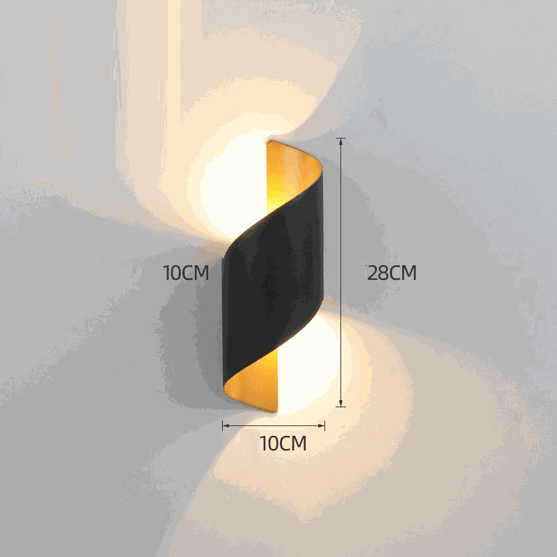 Waterproof Solar-Powered LED Wall Light