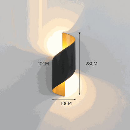 Waterproof Solar-Powered LED Wall Light