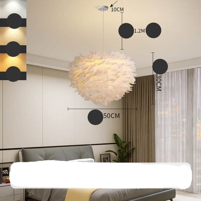 Modern LED Chandelier – Creative Ceiling Light with 3-Color Dimmable Lighting