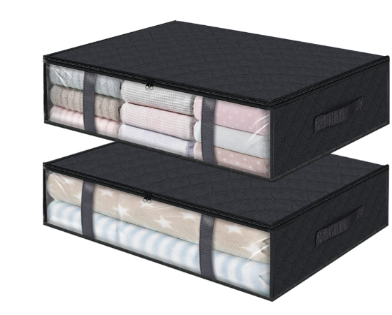 Under Bed Clothes Organizer with Storage Bag – Foldable Wardrobe & Closet Organizer
