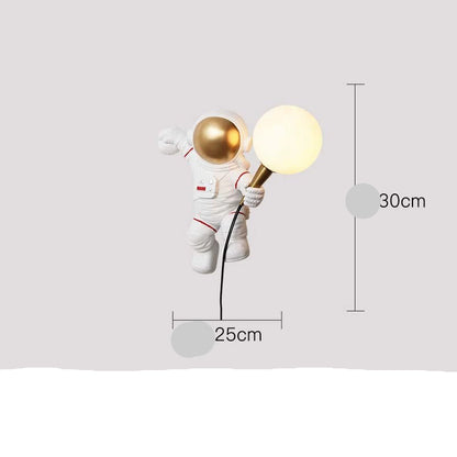Creative Astronaut Table Lamp for Boys' Bedroom Decor