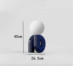 Spencer and Cole Modern Resin Table Lamp for Bedroom & Living Room Décor