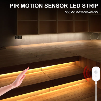 USB Motion Sensor LED Light Strip – Smart Under Cabinet &amp; Ambient Lighting
