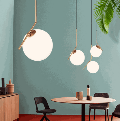 Nordic Glass Pendant Light – Modern Luxury Hanging Ceiling Light