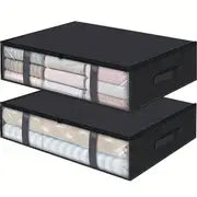 Under Bed Storage Bag with Transparent Window – Space-Saving Home Organizer (1pc)