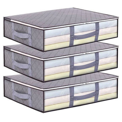 Foldable Under Bed Storage Bags with Clear Window (1pc)