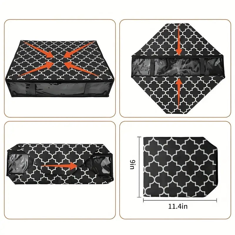 Under Bed Storage Bag with Transparent Window – Space-Saving Home Organizer (1pc)