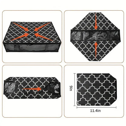 Under Bed Storage Bag with Transparent Window – Space-Saving Home Organizer (1pc)