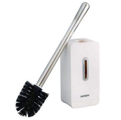 Wall Mounted Toilet Brush with Automatic Lid – Modern Bathroom Cleaning Solution