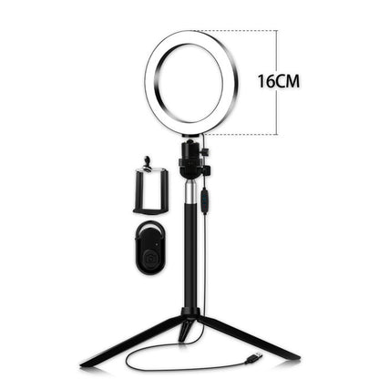Selfie Beauty Light 5-in-1 Kit – Portable LED Ring Light with Tripod &amp; Bluetooth Remote Set