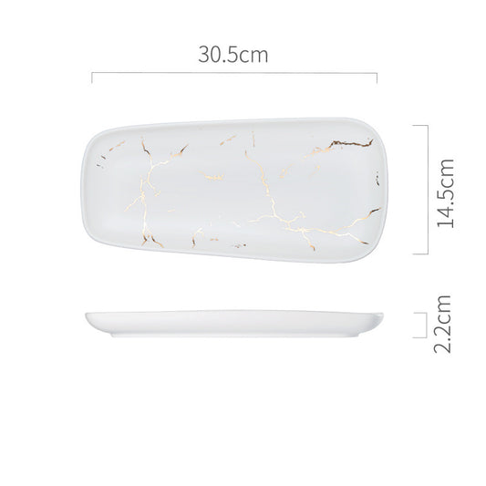 Creative Ceramic Fish Dish for Seafood, Snacks & Desserts
