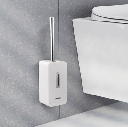 Wall Mounted Toilet Brush with Automatic Lid – Modern Bathroom Cleaning Solution