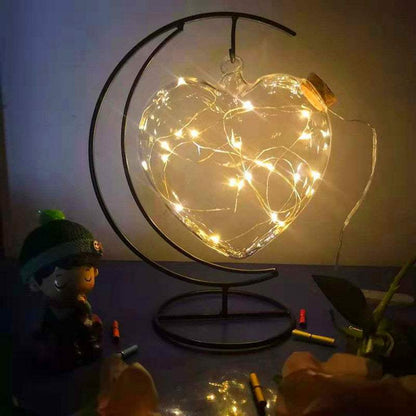 Gypsophila Wishing Bottle LED Light – Decorative Star Jar with Warm White Glow
