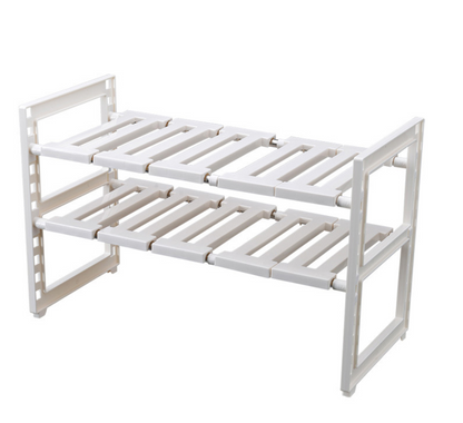 Expandable Kitchen Sink Organizer with Dual Layers