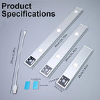 LED Motion Sensor Cabinet Light – Ultra-Thin Rechargeable Under Cabinet Lighting(1pc)