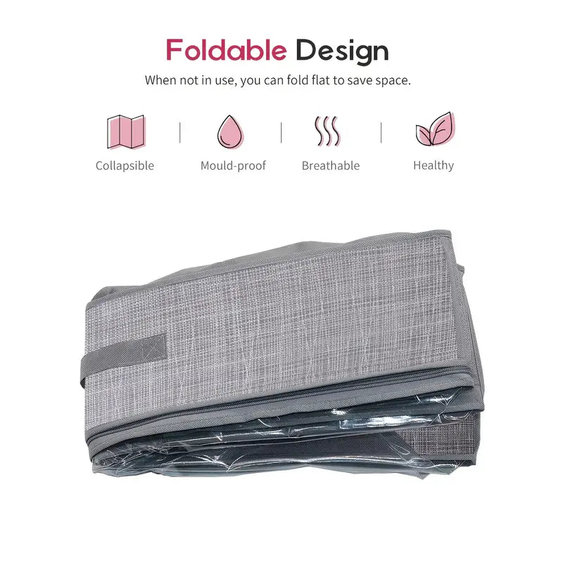 Under Bed Shoe Storage Organizer – Foldable Shoe Storage Container for Up to 24 Pairs