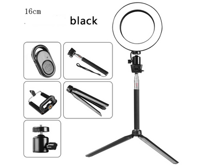 Selfie Beauty Light 5-in-1 Kit – Portable LED Ring Light with Tripod &amp; Bluetooth Remote Set