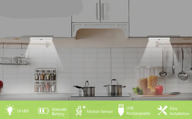 Portable Wireless LED Under Cabinet Motion Sensor Light