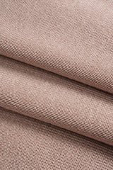 Knit Round Neck Embroidery Long-Sleeve Top And Wide Leg Pants Set