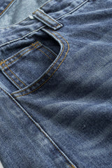 Denim Asymmetrical High Waist Jeans