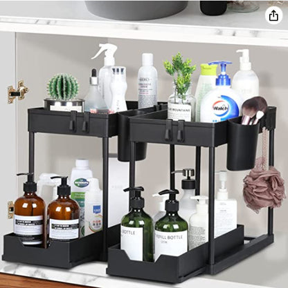 Under-Sink Storage Organizer for Bathroom – Space-Saving Multi-Layer Storage Rack