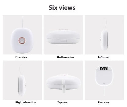 Rechargeable Vibrating Alarm Clock with Silent Wake-Up Mode
