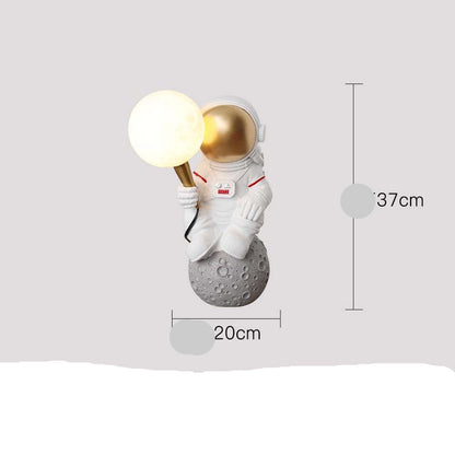 Creative Astronaut Table Lamp for Boys' Bedroom Decor