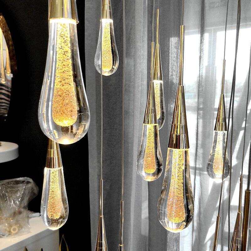 Crystal Pendant Light – Luxury LED Hanging Lamp for Bedroom, Dining Room And Modern Interiors