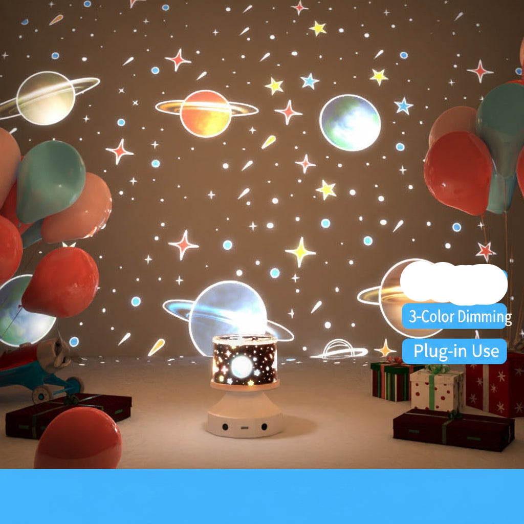 Starry Sky Projector Lamp – Galaxy Night Light with Bluetooth Speaker