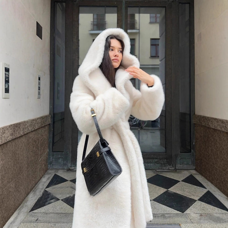 Long Hooded Coat For Women