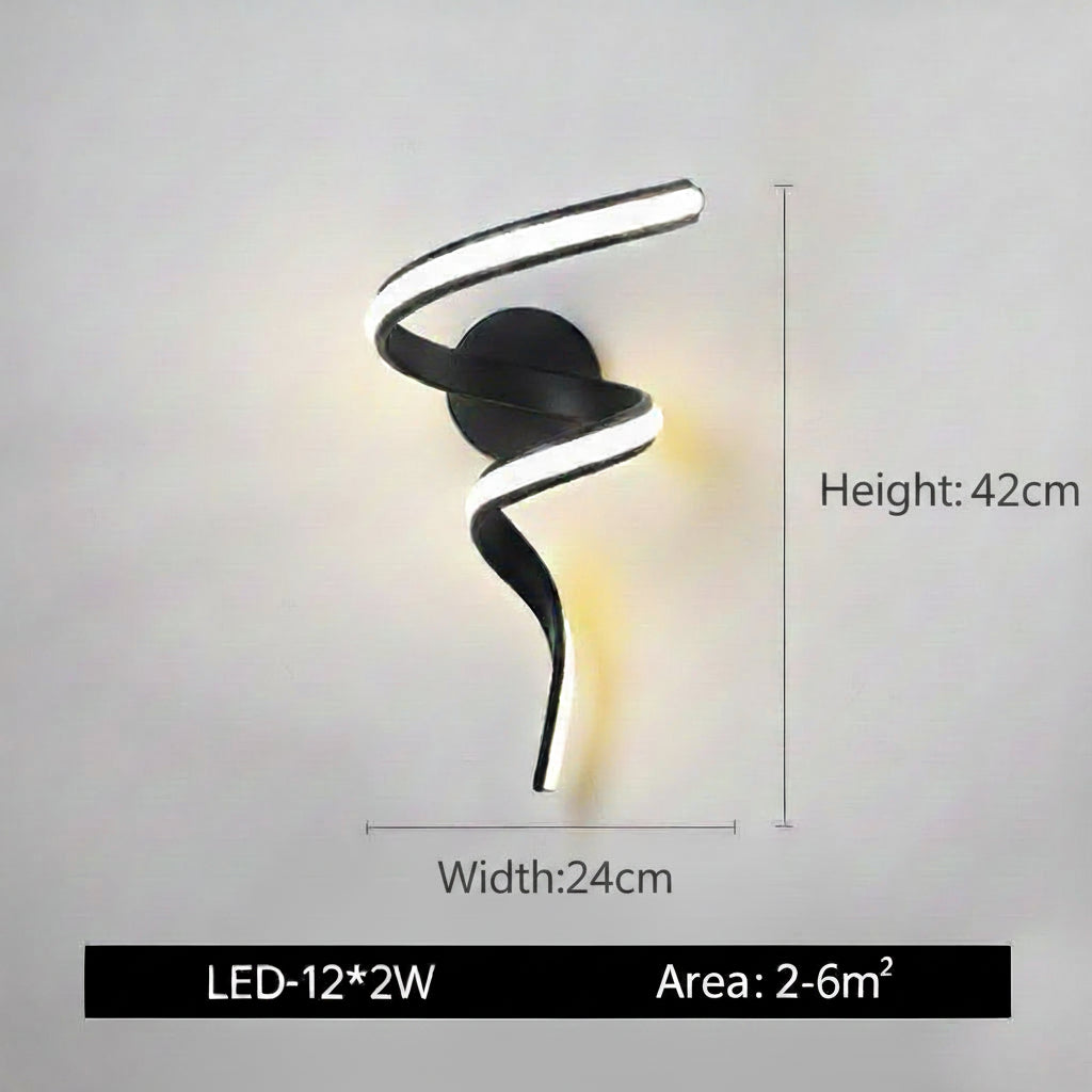 Modern LED Wall Lamp – Minimalist Decorative Wall Light with 3-Color Dimming