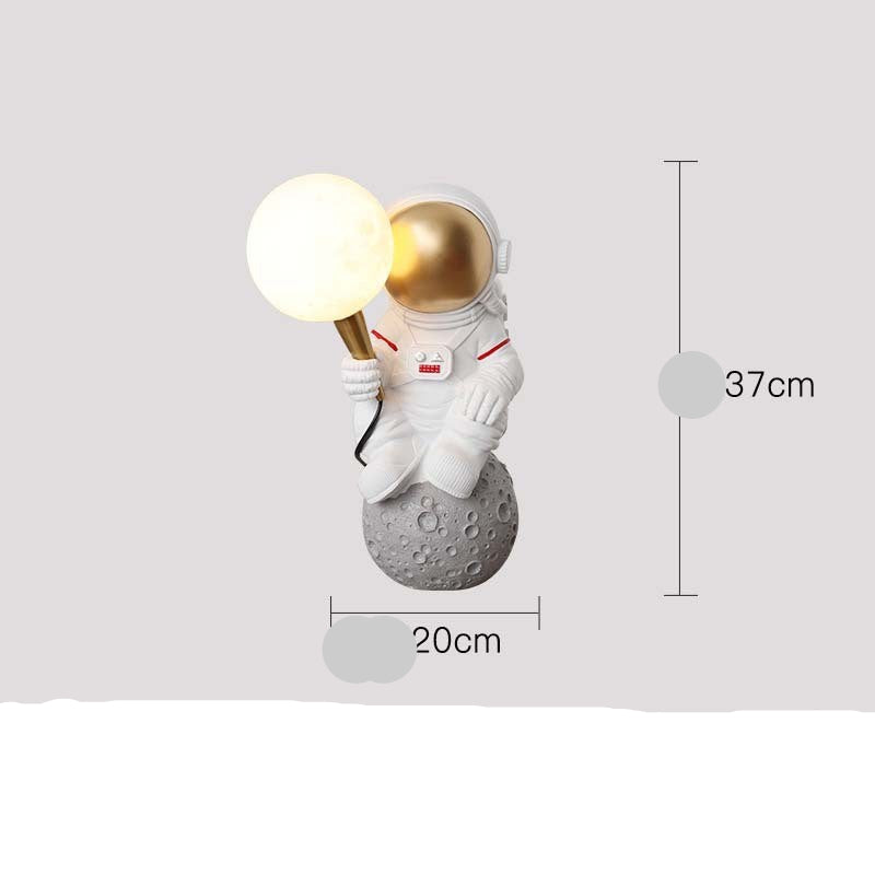 Creative Astronaut Table Lamp for Boys' Bedroom Decor