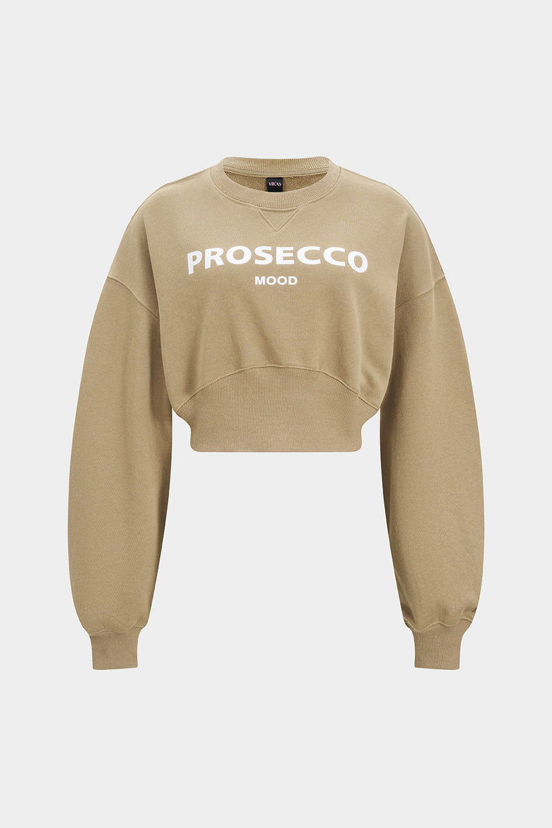 Letter Print Round Neck Long Sleeve Sweatshirt