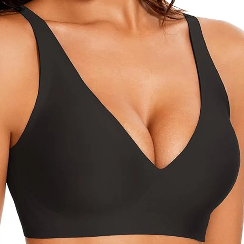 Comfortable Wireless Women's  Seamless  Thin 3/4 Cup Bra
