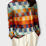Patchwork Turtleneck