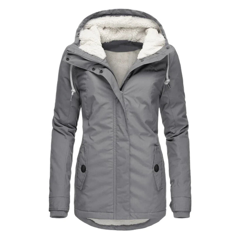 Claudine – Women’s Winter Hooded Fleece Coat