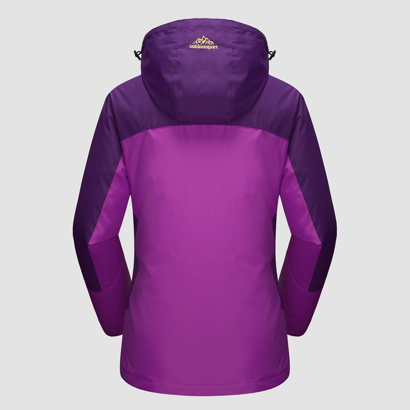 3-in-1 Waterproof Winter Coat, Fleece Lined,Two-Piece Suit, Hooded Ski & Hiking Jacket