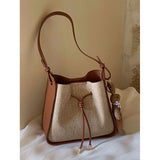 Women's Crossbody Bucket Tote Bag