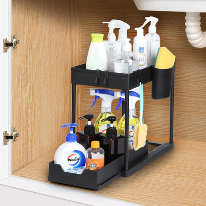 Under-Sink Storage Organizer for Bathroom – Space-Saving Multi-Layer Storage Rack
