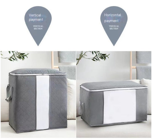 Large Capacity Under Bed  Clothes Storage Bag with Clear Window