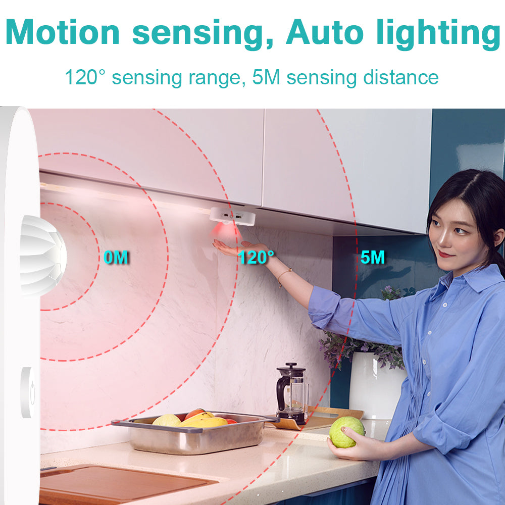 USB Motion Sensor LED Light Strip – Smart Under Cabinet &amp; Ambient Lighting