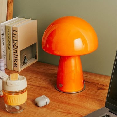 Mushroom Table Lamp – Nordic Bauhaus Glass Designer Lamp for Elegant Interiors