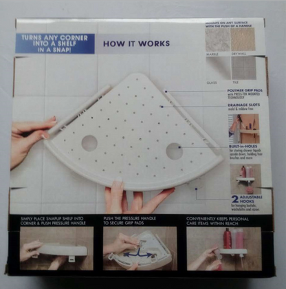 Corner Storage Rack for Bathroom and Kitchen Organizer